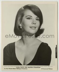 2w599 LOVE WITH THE PROPER STRANGER 8.25x10 still '62 c/u of sexy Natalie Wood showing cleavage!
