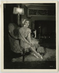 2w612 MAN CRAZY 8x10 still '27 charming portrait of Dorothy Mackaill sitting in chair, lost film!