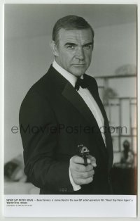 2w700 NEVER SAY NEVER AGAIN 6.25x10 still '83 best c/u of Sean Connery as James Bond pointing gun!