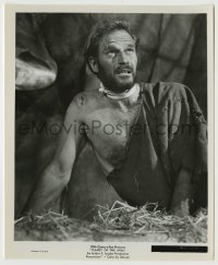 2w755 PLANET OF THE APES 8.25x10 still '68 best close up of caged human Charlton Heston!