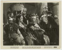 2w821 SAMSON & DELILAH 8.25x10 still '49 Hedy Lamarr seated by George Sanders, Cecil B. DeMille