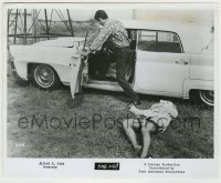 2w841 SHE MOB 8.25x10 still '68 great image of guy getting in car by passed out barely dressed girl