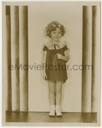 2w844 SHIRLEY TEMPLE 8x10 still '30s full-length smiling portrait of the adorable child star!
