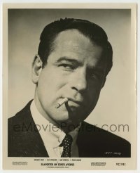 2w859 SLAUGHTER ON 10th AVE 8x10 still '57 portrait of super young Walter Matthau with cigarette!