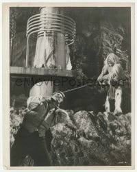 2w930 TIME MACHINE 8x10.25 still '60 great image of Morlock with whip around Rod Taylor's neck!