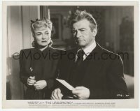 2w955 UNSUSPECTED 8x10.25 still '47 Constance Bennett stares at worried Claude Rains with letter!