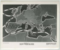 2w962 VICTORY THROUGH AIR POWER 8.25x10 still '43 map showing route for ships around Europe!