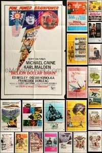 2x029 LOT OF 41 FOLDED ONE-SHEETS '60s-70s great images from a variety of different movies!