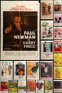 2x026 LOT OF 46 FOLDED ONE-SHEETS '60s-70s great images from a variety of different movies!