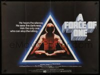 2y636 FORCE OF ONE British quad '78 Chuck Norris is so bad he hears silence & sees darkness!