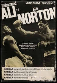 2y298 MUHAMMAD ALI VS. KEN NORTON Finnish '76 completely different boxing image of the fighters!
