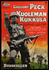 2y303 PORK CHOP HILL Finnish '59 Lewis Milestone directed, Korean War soldier Gregory Peck!