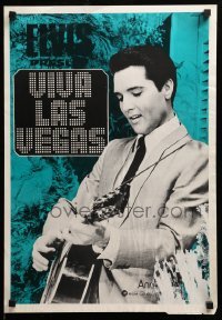 2y314 VIVA LAS VEGAS Finnish R70s image of young Elvis Presley playing guitar!