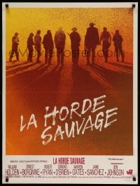 2y089 WILD BUNCH French 24x32 '69 Sam Peckinpah aging cowboy classic, William Holden & gang!