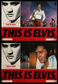 2y206 THIS IS ELVIS set of 6 Italian 13x18 pbustas '81 Presley, different portraits of The King!