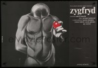 2y834 ZYGFRYD Polish 26x38 '86 really wild naked faceless man artwork by Bednrski!