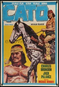 2y407 CHATO'S LAND Turkish '72 what Charles Bronson's land doesn't kill, he will, cool artwork!