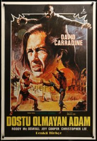 2y408 CIRCLE OF IRON Turkish '79 completely different artwork of David Carradine by Crovato!