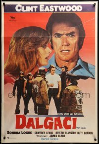 2y414 EVERY WHICH WAY BUT LOOSE Turkish '81 images of Clint Eastwood, Locke, and bikers!