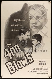 2z366 400 BLOWS 1sh '59 Francois Truffaut autobiography, Les quatre cents coups, Jean-Pierre Leaud