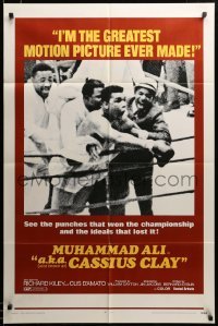2z864 A.K.A. CASSIUS CLAY 1sh '70 image of heavyweight champion boxer Muhammad Ali in the ring!