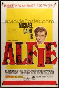 2z567 ALFIE Aust 1sh '66 British cad Michael Caine loves them and leaves them, ask any girl!