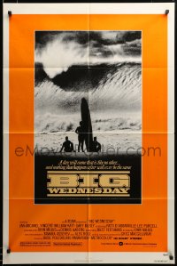 2z867 BIG WEDNESDAY 1sh '78 John Milius classic surfing movie, great image of surfers on beach!
