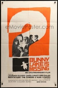 2z921 BUNNY LAKE IS MISSING int'l 1sh '65 directed by Otto Preminger, Saul Bass art, ultra rare!