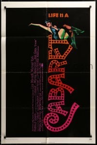 2z947 CABARET 1sh '72 Liza Minnelli in Nazi Germany, directed by Bob Fosse, Joseph Caroff art!