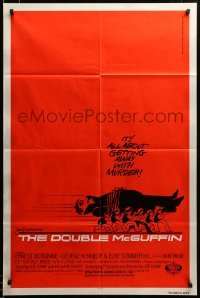 2z923 DOUBLE McGUFFIN 1sh '79 different Saul Bass art of tiny men carrying large man's body!