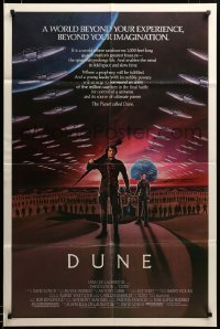 2z120 DUNE 1sh 84 David Lynch, art of MacLachlan & Young on Arrakis with Fremen warriors!