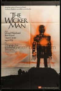 2z189 WICKER MAN English 1sh '74 Anthony Shaffer cult horror classic, best different image, rare!