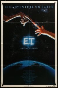 2z457 E.T. THE EXTRA TERRESTRIAL NSS style 1sh '82 Steven Spielberg classic, John Alvin art!