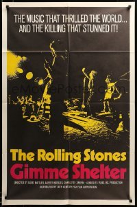 2z957 GIMME SHELTER int'l 1sh '71 Rolling Stones out of control rock & roll concert!
