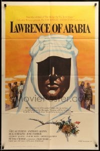 2z532 LAWRENCE OF ARABIA pre-Awards 1sh '62 David Lean, best Kerfyser silhouette art of O'Toole!