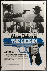 2z410 LE SAMOURAI 1sh '72 Jean-Pierre Melville film noir classic, Alain Delon is The Godson!