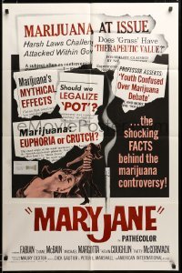 2z306 MARYJANE 1sh '68 5 kids smoked, 2 are in the hospital, 1 in jail, others blown their minds!