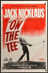 2z884 ON THE TEE 1sh '60s great image of golfer Jack Nicklaus demonstrating his driving!