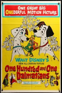 2z908 ONE HUNDRED & ONE DALMATIANS 1sh '61 most classic Walt Disney canine family cartoon!