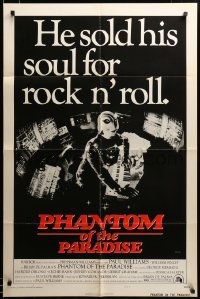 2z174 PHANTOM OF THE PARADISE style B 1sh '74 Brian De Palma, he sold his soul for rock & roll!