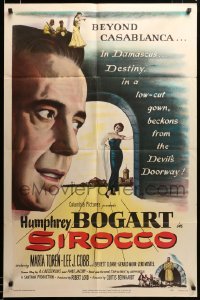 2z023 SIROCCO 1sh '51 Humphrey Bogart goes beyond Casablanca in Damascus!