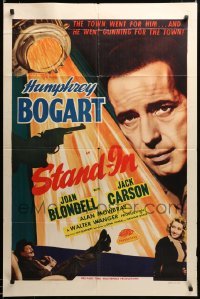 2z017 STAND-IN 1sh R48 Humphrey Bogart top billed, Howard & Joan Blondell!