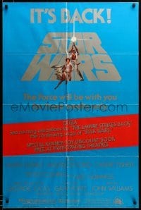 2z486 STAR WARS NSS style 1sh R79 George Lucas classic sci-fi epic, art by Tom Jung!