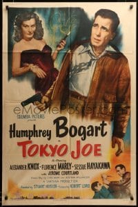 2z020 TOKYO JOE 1sh '50 Humphrey Bogart & sexy smoking Florence Marly in Japan!
