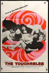 2z316 TOUCHABLES 1sh '68 Judy Huxtable in five-way love, psychedelic love in the fifth dimension!