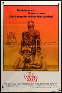 2z188 WICKER MAN 1sh '74 Christopher Lee, Britt Ekland, cult horror classic!
