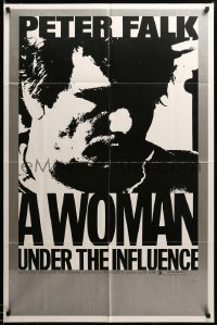 2z508 WOMAN UNDER THE INFLUENCE 1sh '74 John Cassavetes, close-up of Peter Falk!