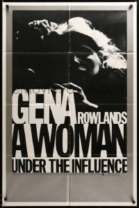 2z507 WOMAN UNDER THE INFLUENCE 1sh '74 John Cassavetes, close-up of Gena Rowlands!