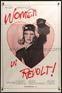 2z321 WOMEN IN REVOLT 1sh '72 Andy Warhol's satirical take on Women's Liberation, Candy Darling!