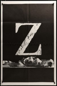 2z431 Z teaser 1sh '69 Yves Montand, Costa-Gavras classic, cool image!